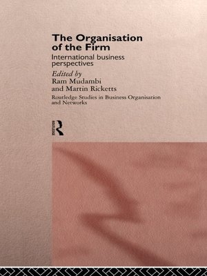 cover image of The Organisation of the Firm